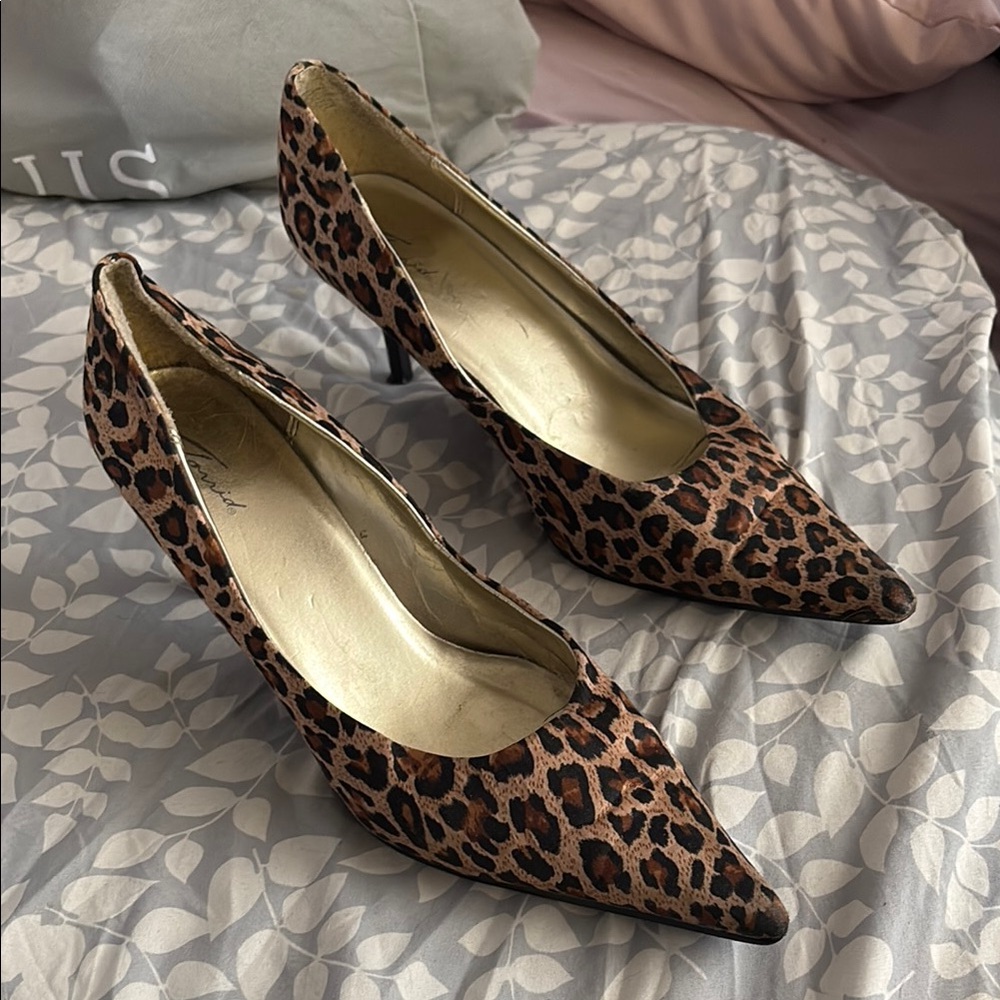 Torrid Brown Leopard Print Heels